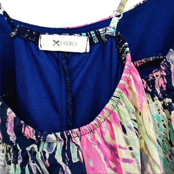 Everly Criss-cross back Midi Halter Dress Sz S - Picture 4 of 13